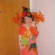 Karnevalov maska - sktek podzimnek (barva na textil)